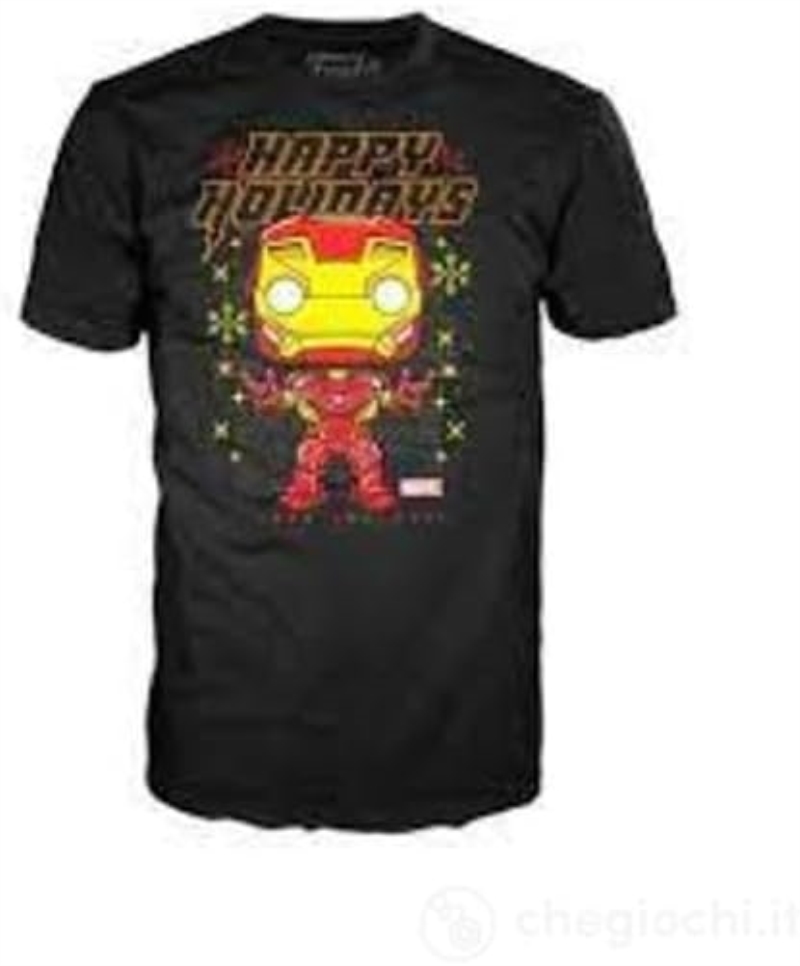 FUNKO T-SHIRT FUNKO POP IRON MAN HOLIDAY LOOSE TEE TG.M